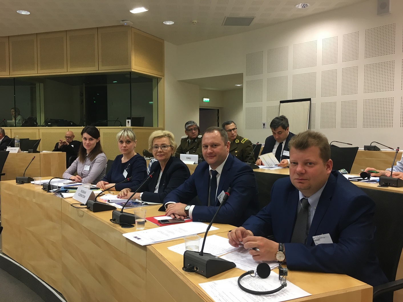 The Russian delegation took part in the Standing Committee of the Convention on Spectator Violence and Misbehaviour at Sports Events and in particular at Football Matches
