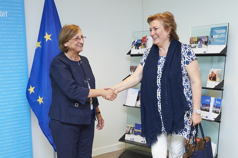 Meeting of Mrs Eliso Chirakadze, Deputy Art Director for the Creative and Organizational Part of the Galina Vishnevskaya Center for Opera Singing and Mrs Battaini-Dragoni, the Council of Europe’s Deputy Secretary General