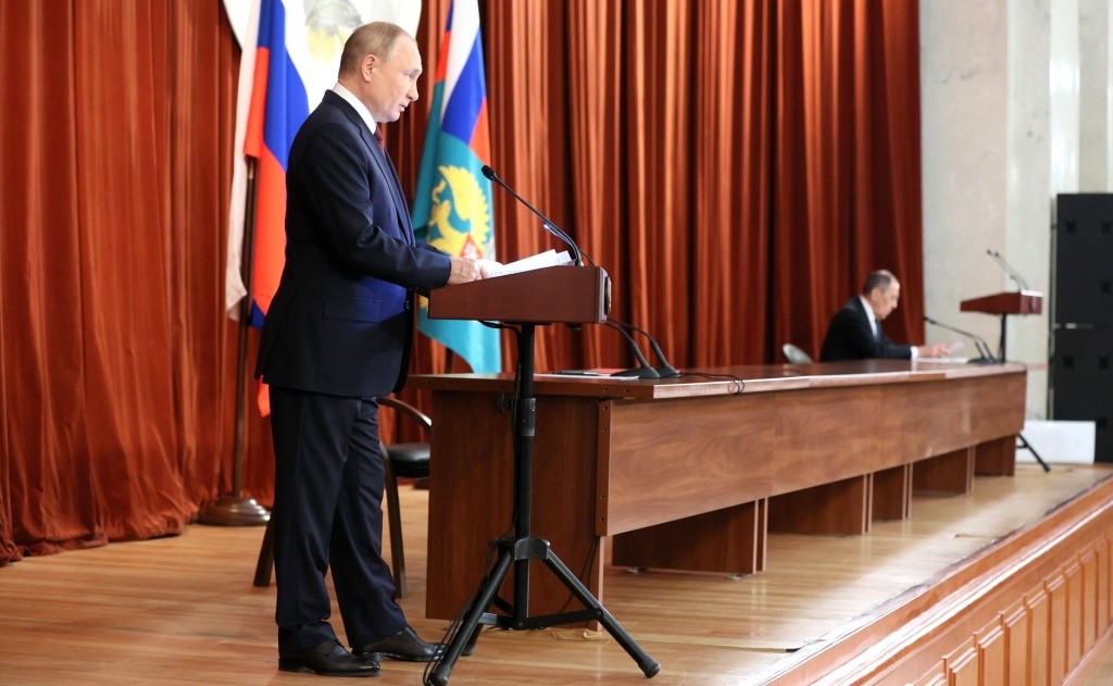 Выступление Президента Российской Федерации В.В.Путина на расширенном заседании коллегии Министерства иностранных дел России, Москва, 18 ноября 2021 года